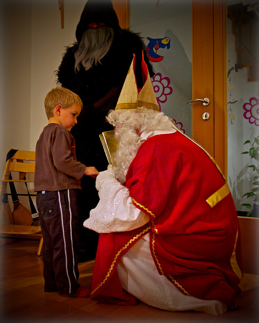 Krampus e São Nicolau