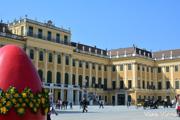 Mercado de Páscoa no Palácio Schönbrunn