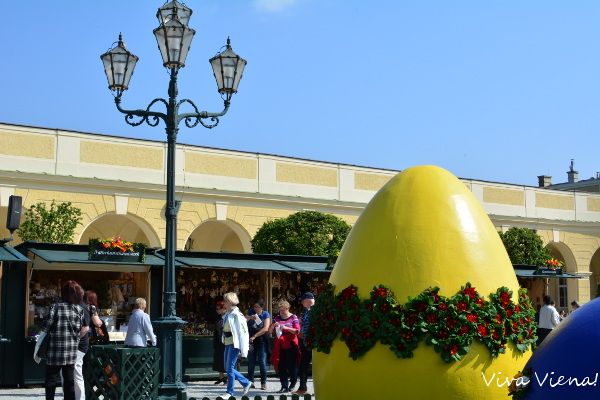 Mercado de Páscoa no Palácio Schönbrunn