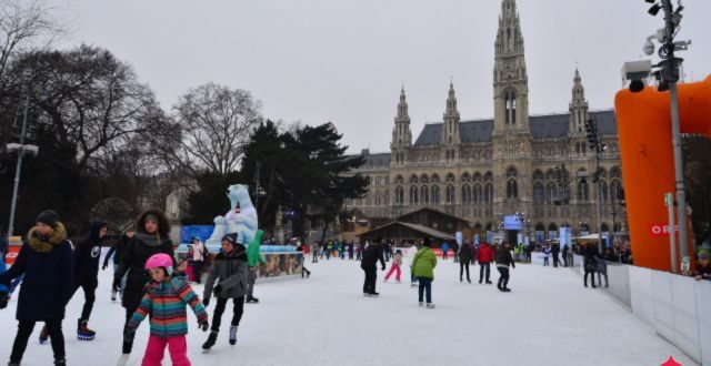 patinação no gelo em Viena