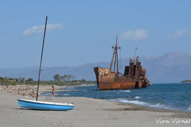 praia do naufrágio na Grécia
