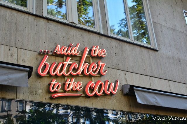 Onde comer em Viena: Said the butcher to the cow